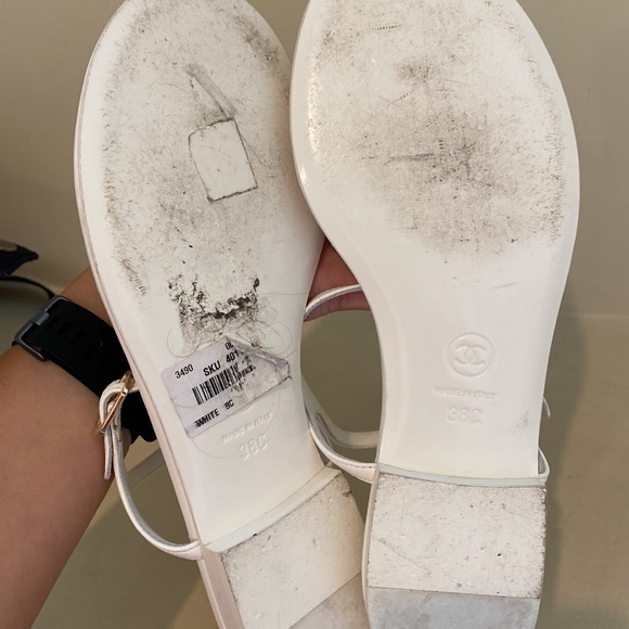 Chanel thong sandals size (38) womens US8 - Picture 7 of 11